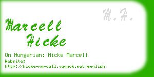 marcell hicke business card